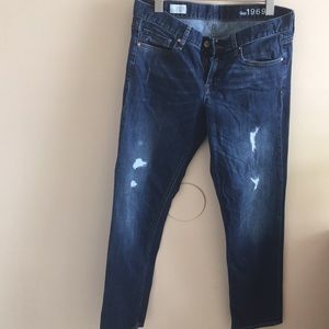 GAP Real Straight distressed jeans